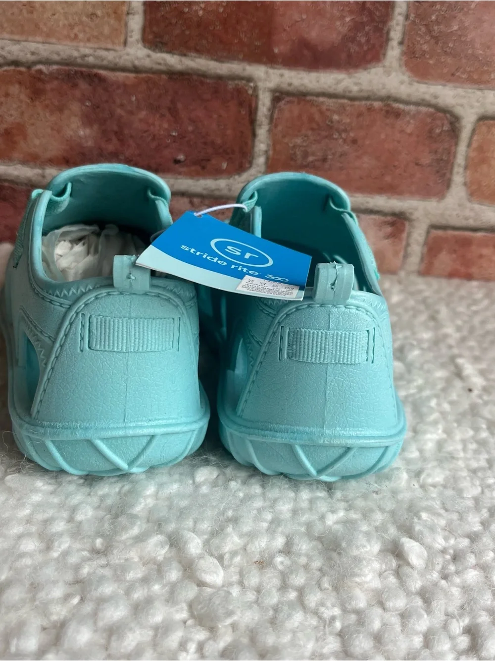 Striderite 360 aqua blue water shoes sandals size 12